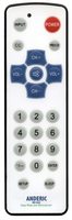 ANDERIC RR1002 Hospitality Hygienic Waterproof Easy Wipe 1-Device Universal Remote Control