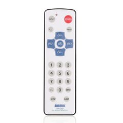 View Anderic RR1002 Hospitality Universal TV Remote Control with EzWipe Surface and Water Resistant 360° photo gallery