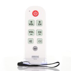 View Anderic RR1004 Simple Big Button 1-Device TV Universal Remote Control 360° photo gallery