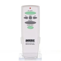 View Anderic RR7078TUDL Replacement Ceiling Fan Remote Control for Hampton Bay UC7078T with Up/Down Light Keys, and Others | CHQ7078T 360° photo gallery