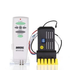 View Anderic RR7078TUDLKIT Replacement 3 Speed Ceiling Fan Remote Control Kit with Up/Down Light Controls 360° photo gallery