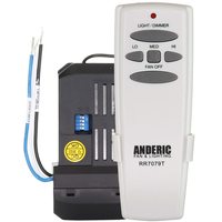 Anderic RR7079T Dimmable Universal 3 Speed with Receiver Ceiling Fan Remote Control Kit