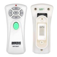 Anderic RR7080T Ceiling Fan Remote Controls