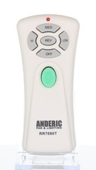 View Anderic RR7080T Replacement Ceiling Fan Remote Control for Hampton Bay CHQ7080T, UC7080T with Up, Down, and Reverse Keys 360° photo gallery