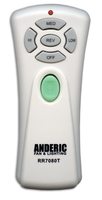 ANDERIC RR7080T Up/Down/Rev Ceiling Fan Remote Controls
