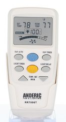 View Anderic RR7096T Replacement Thermostatic Ceiling Fan Remote Control with Fan Timer Key | CHQ7096T, CHQ8BT7096T 360° photo gallery