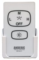 Anderic RR7221T for All 3 Speed Fans Ceiling Fan Remote Control