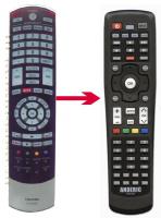 Anderic CT90395 For Toshiba Smart TV Remote Control