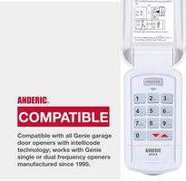 Anderic GK-R Keypad Compatible with Genie Intellicode Garage Door Opener Remote Control