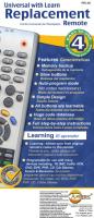 Anderic RRL4D InstructionsOM Universal Remote Control Operating Manual