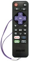 Anderic RRLC16.2 Roku TV Universal with Learning preprogrammed for Sharp Roku 1-Device Universal Remote Control