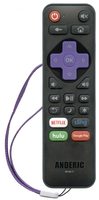 Anderic RRNS17 for Insignia Roku Enhanced TV Remote Control