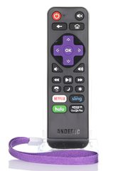 View Anderic RRST01.2 Universal Remote Control for Roku Streaming Players and Roku Enhanced TVs | No Voice 360° photo gallery