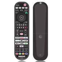 Anderic RRUR01.7 4-Device Universal Remote Control for Roku Streaming Players & Roku TV's | Backlighting, Learning, and Macro