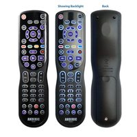 Anderic RRUR01 Designed for Roku with Backlight & Learning 3-Device Universal Remote Control