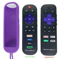 ANDERIC Purple Rubber Sleeve for TCL Roku Remote Protective Case