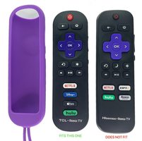 Anderic Purple Rubber Sleeve for TCL Roku Remote Remote Control Protective Case