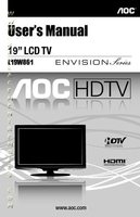 AOC L19W861 TV Operating Manual