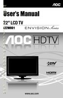 AOC L22W861 TV Operating Manual