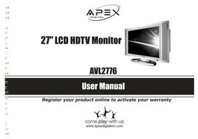 Apex AVL2776OM TV Operating Manual