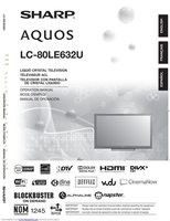 Sharp LC80LE632U TV Operating Manual