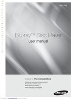 Samsung BDF7500 DVD Player Operating Manual