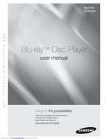 Samsung BDFM59C BDFM59C/ZA Blu-Ray DVD Player Operating Manual
