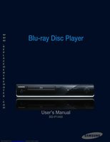 Samsung 00070D Blu-Ray DVD Player Operating Manual