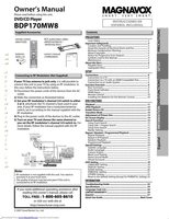 Magnavox BDP170MW8OM Operating Manuals