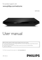 Philips BDP2205 BDP2205/F7 BDP2285 Blu-Ray DVD Player Operating Manual