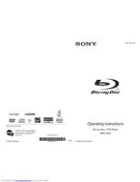 Sony BDP-S350 - Blu-ray Disc Player Blu-Ray DVD Player Operating Manual