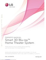 LG BH9430PW BH9431PW Blu-Ray & Home Theater System Operating Manual