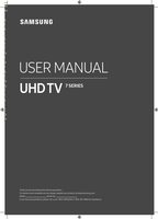 Samsung UN43RU7100FXZA UN43RU7200FXZA UN50RU7100FXZA TV Operating Manual
