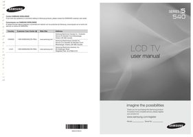 Samsung LN32C540F2DXZA TV Operating Manual