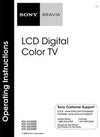 Sony KDL22L5000 KDL26L5000 KDL32L5000 TV Operating Manual