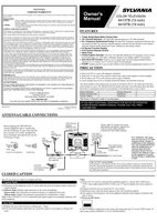 Funai 6413TB 6419TB TV Operating Manual