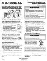 Chamberlain 41A6345-1 2-Button Wireless Wall 315 MHz Garage Door Opener Remote Control