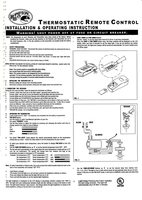 Hampton Bay CHQ7096T Thermostatic with Dimming Ceiling Fan Remote Control