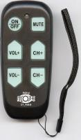 Continu.us Black Big Button Jumbo Senior Assisted Living Simple Easy Mote 1-Device Universal Remote Controls
