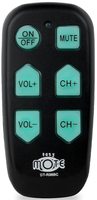 Continu.us Black Big Button Jumbo Senior Assisted Living Simple Easy Mote 1-Device Universal Remote Control