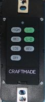 Craftmade UC7224T4 wired Ceiling Fan Remote Control