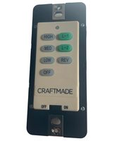 Craftmade UC7224T/CHQ7224T WIRED Ceiling Fan Remote Control