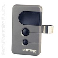 Craftsman 139.18191 3-Button Visor 315 MHz Garage Door Opener Remote Control