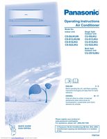 Panasonic CSS12JKUW CSS18JKU CSS22JKU Air Conditioner Unit Operating Manual