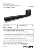 Philips CSS2133B CSS2133B/F7 Sound Bar System Operating Manual