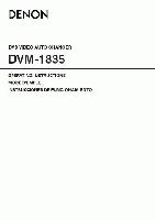 Denon DVM1835OM DVD Player Operating Manual