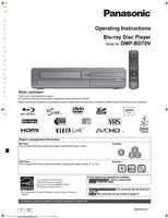 Panasonic DMPBD70 Blu-Ray DVD Player Operating Manual
