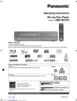 Panasonic DMPBD70 Blu-Ray DVD Player Operating Manual