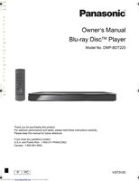 Panasonic DMPBDT220 Blu-Ray DVD Player Operating Manual