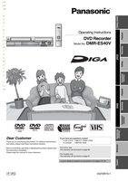 Panasonic DMRES40V TV/DVD Combo Operating Manual